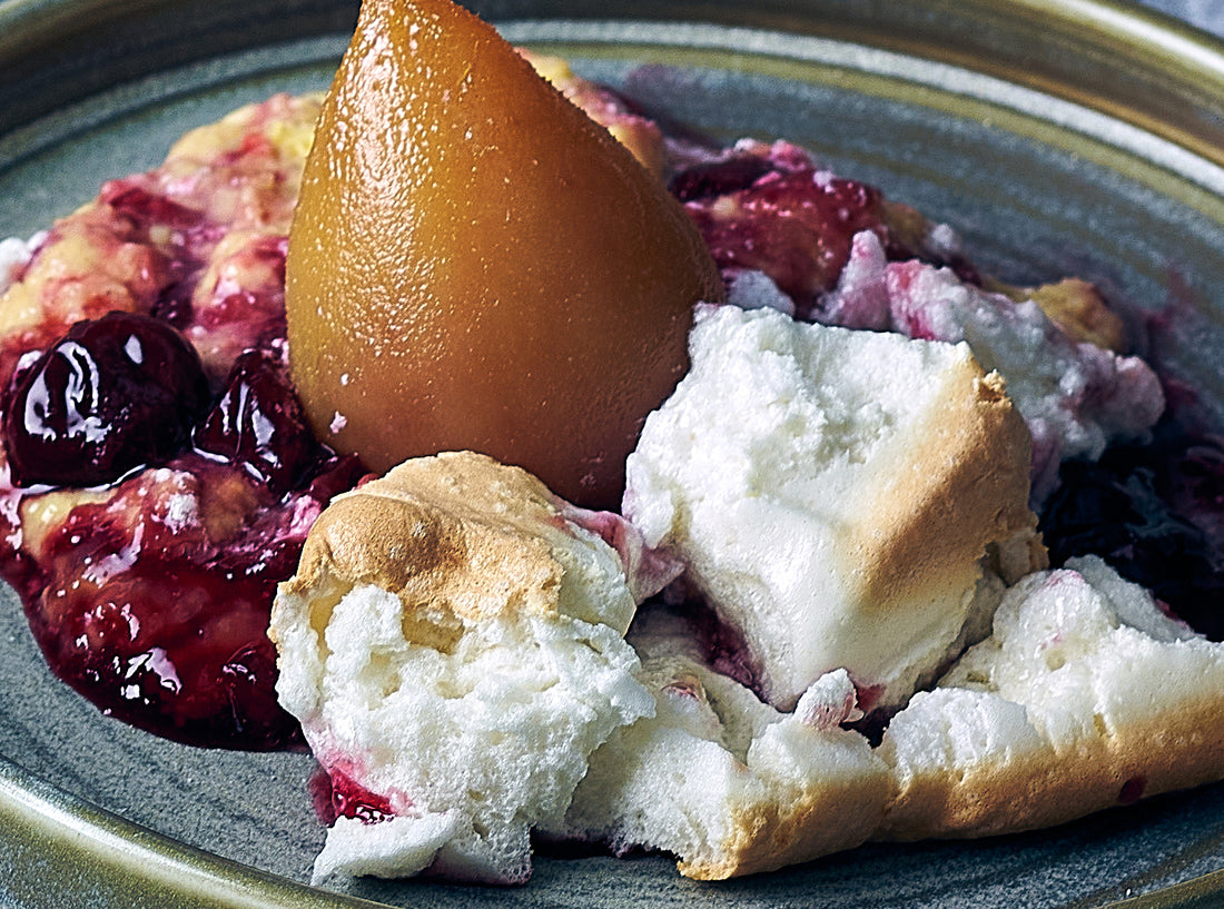 Baby Pear Queen of Puddings