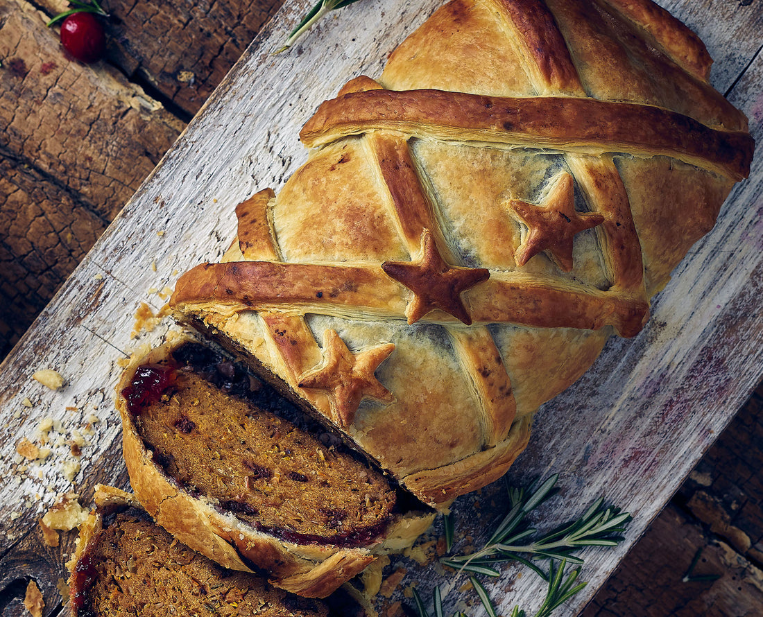Butternut Squash and Pickled Walnut Wellington