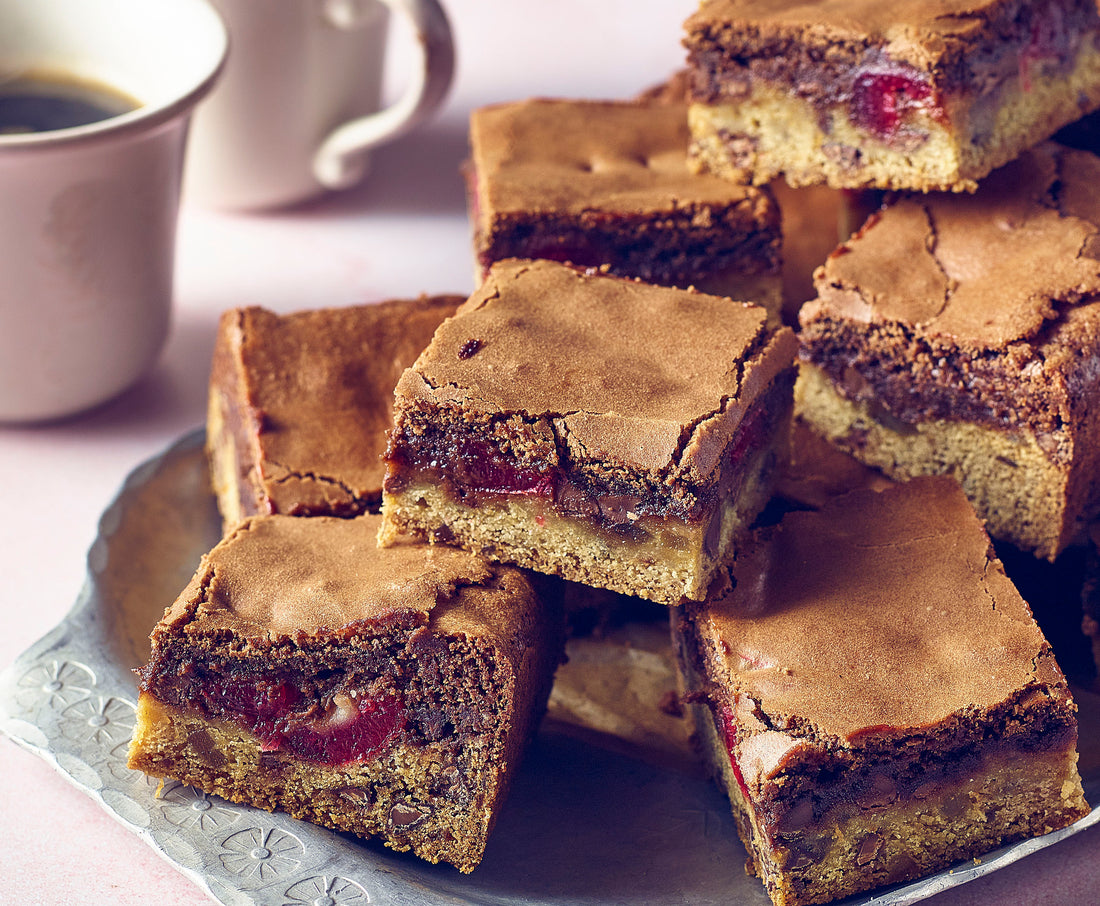 Chocolate, Cherry & Ginger Brookies