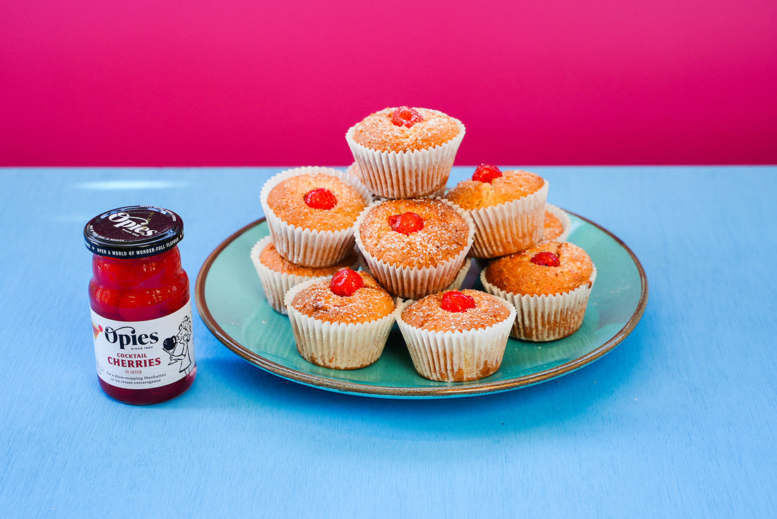 Cherry, Coconut & Lime Muffins