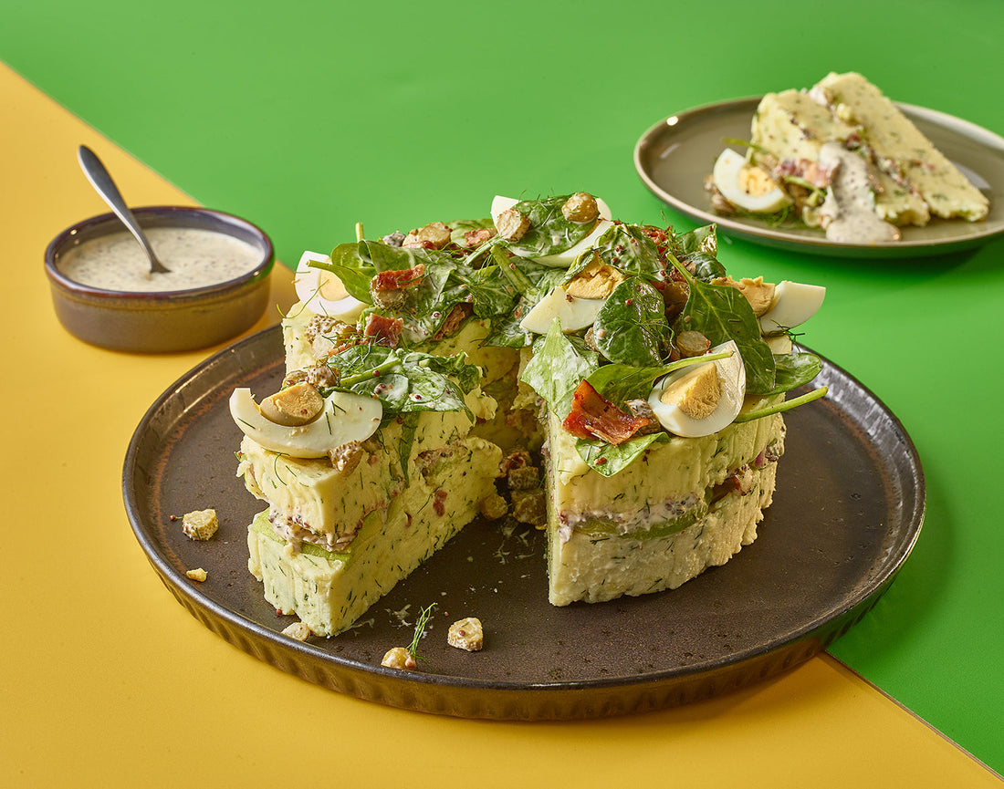 Giant Mashed Potato Salad Cake