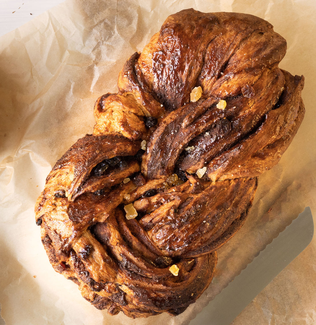 Ginger Hot Cross Babka