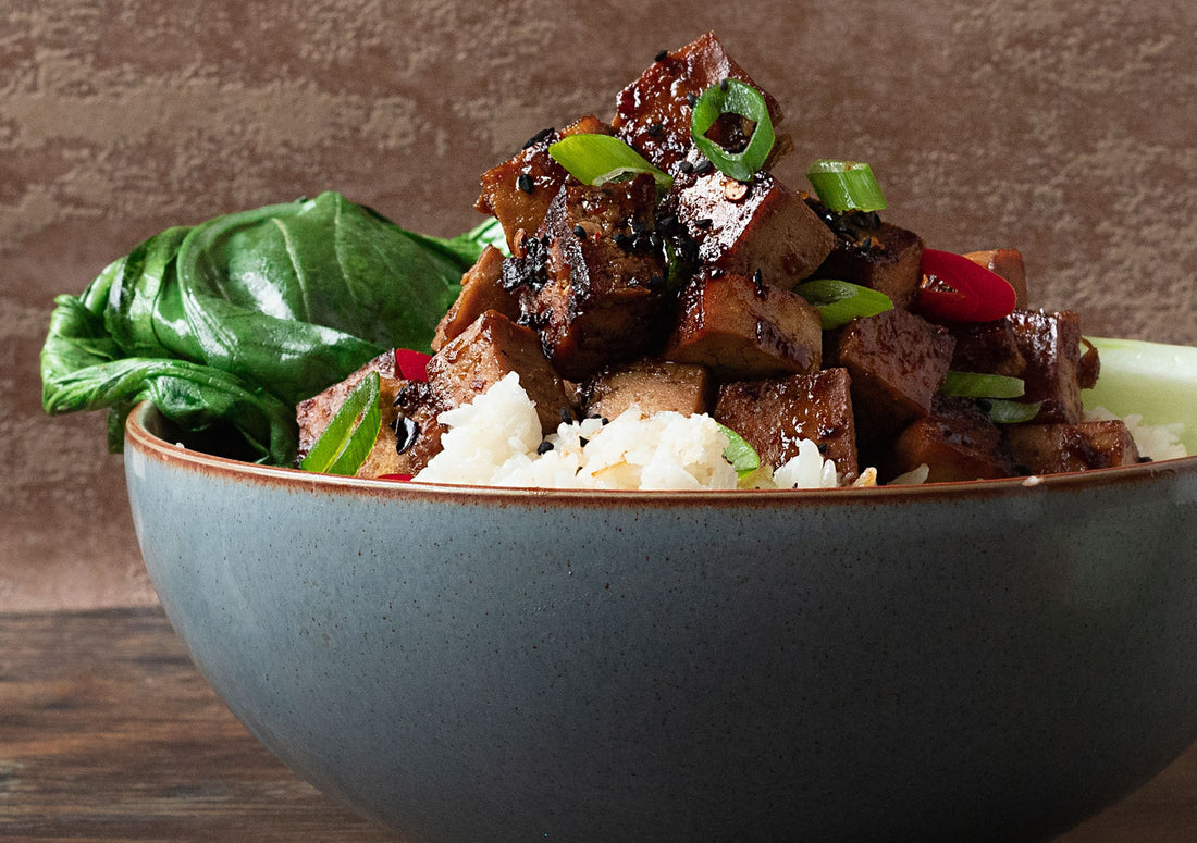 Sticky Ginger Tofu