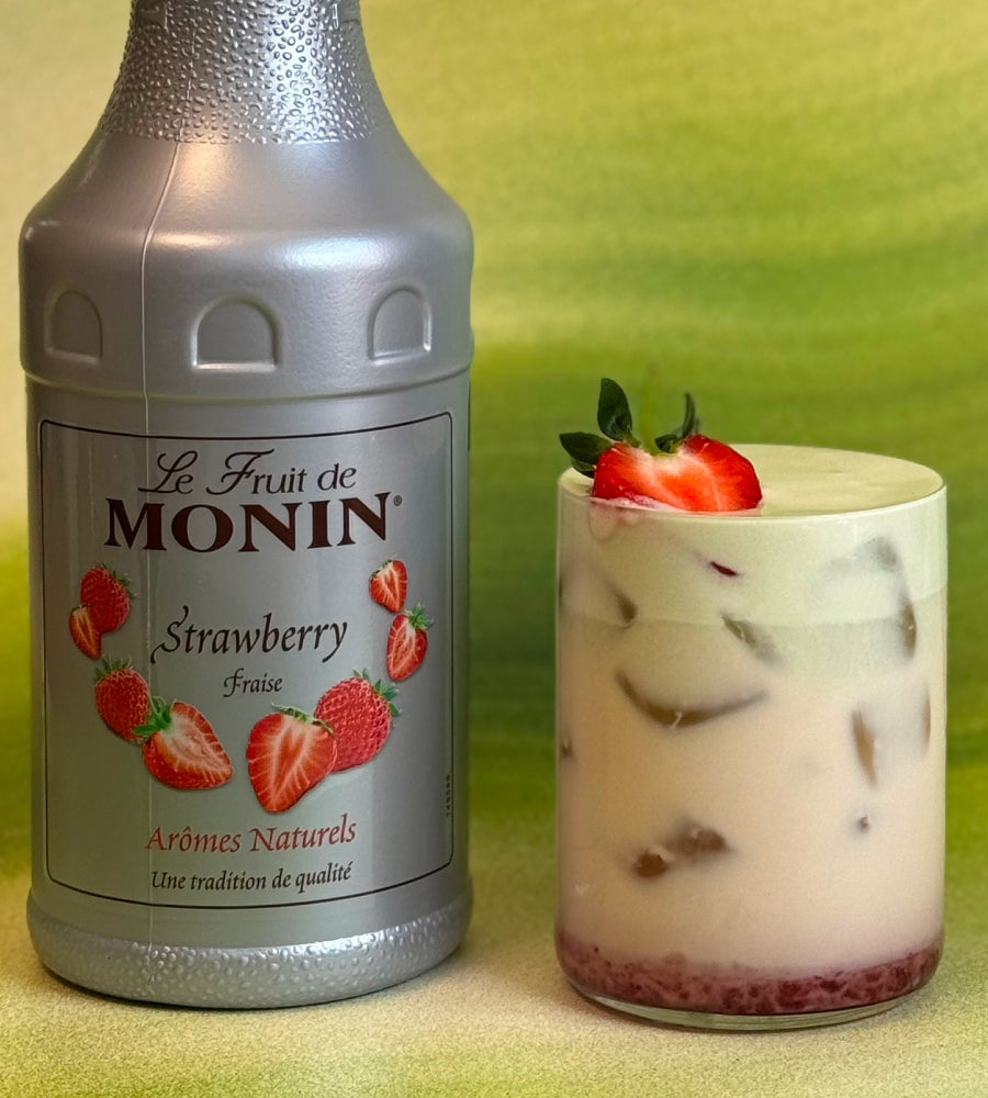 Strawberries & Matcha Cream