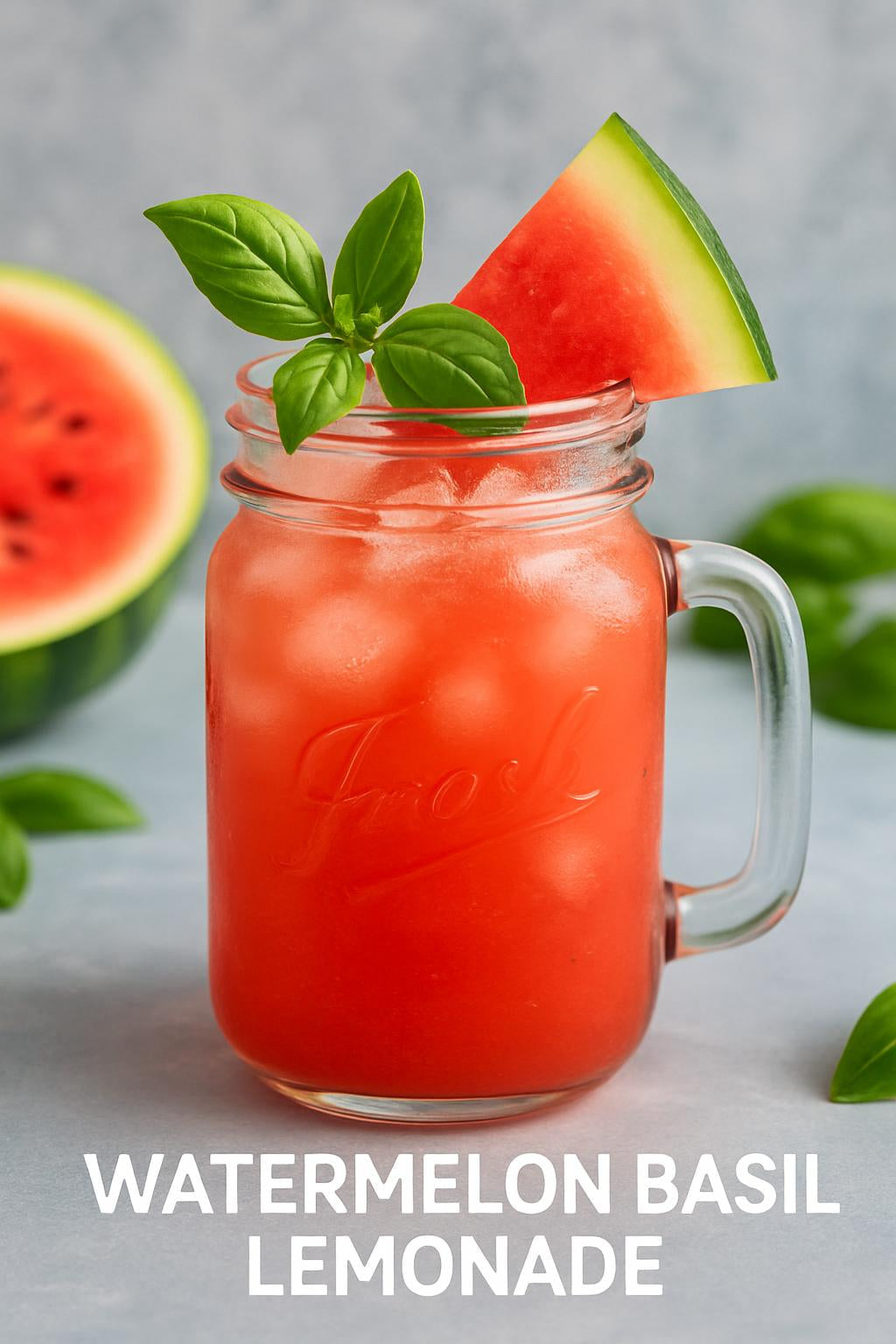 Watermelon Basil Lemonade