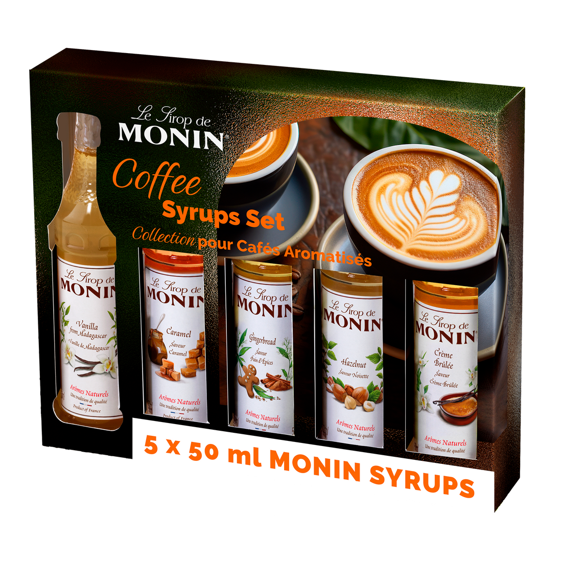 MONIN Coffee Syrup Gift Set 5x5cl