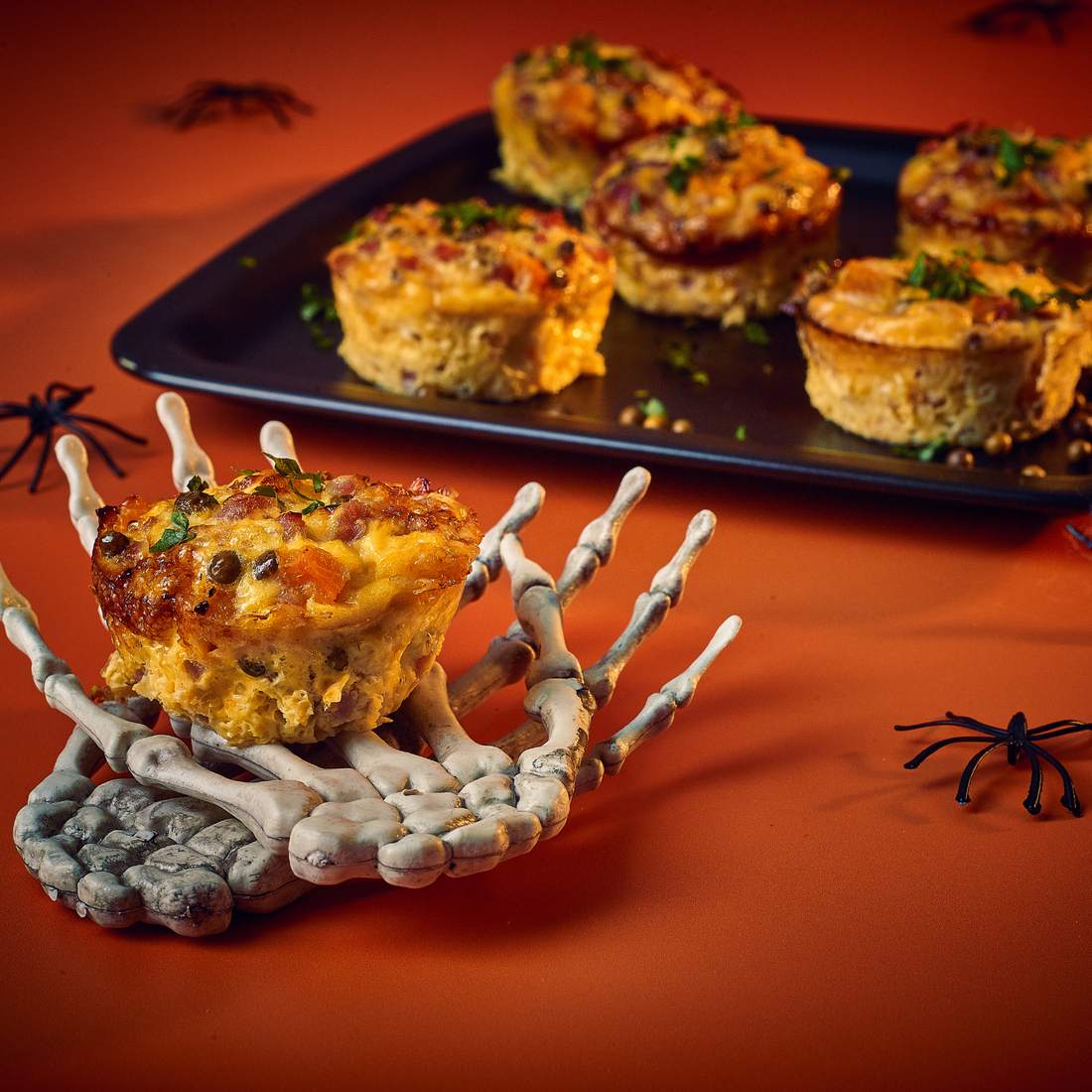 Leftover Pumpkin & Ham Mini Frittatas