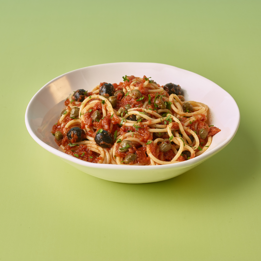 Spaghetti with Puttanesca Sauce