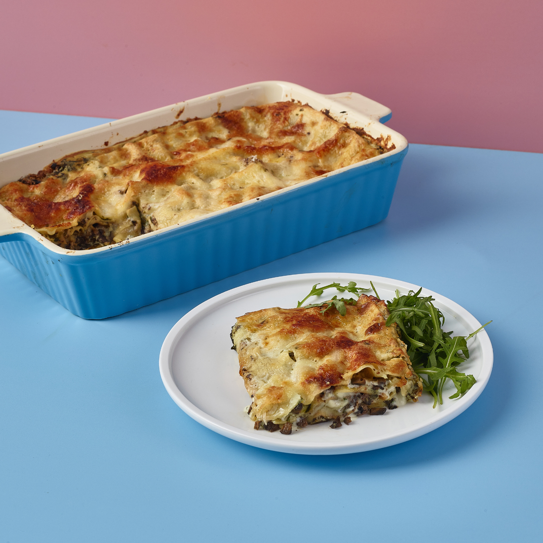 Pickled Walnut Three Cheese Lasagne