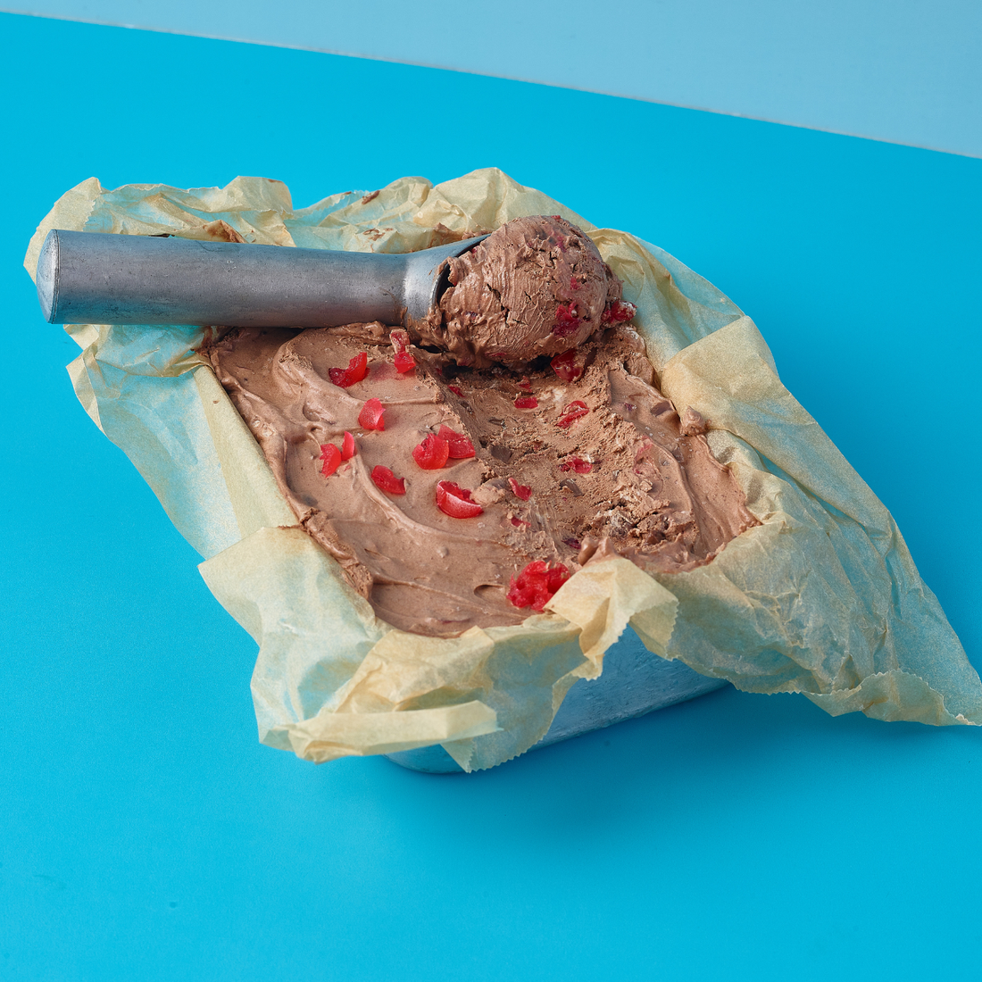 No Churn Chocolate & Cherry Ice Cream