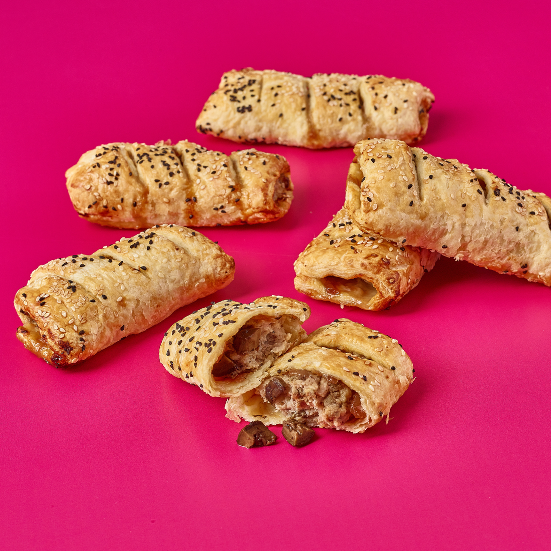 Pickled Walnut Sausage Rolls