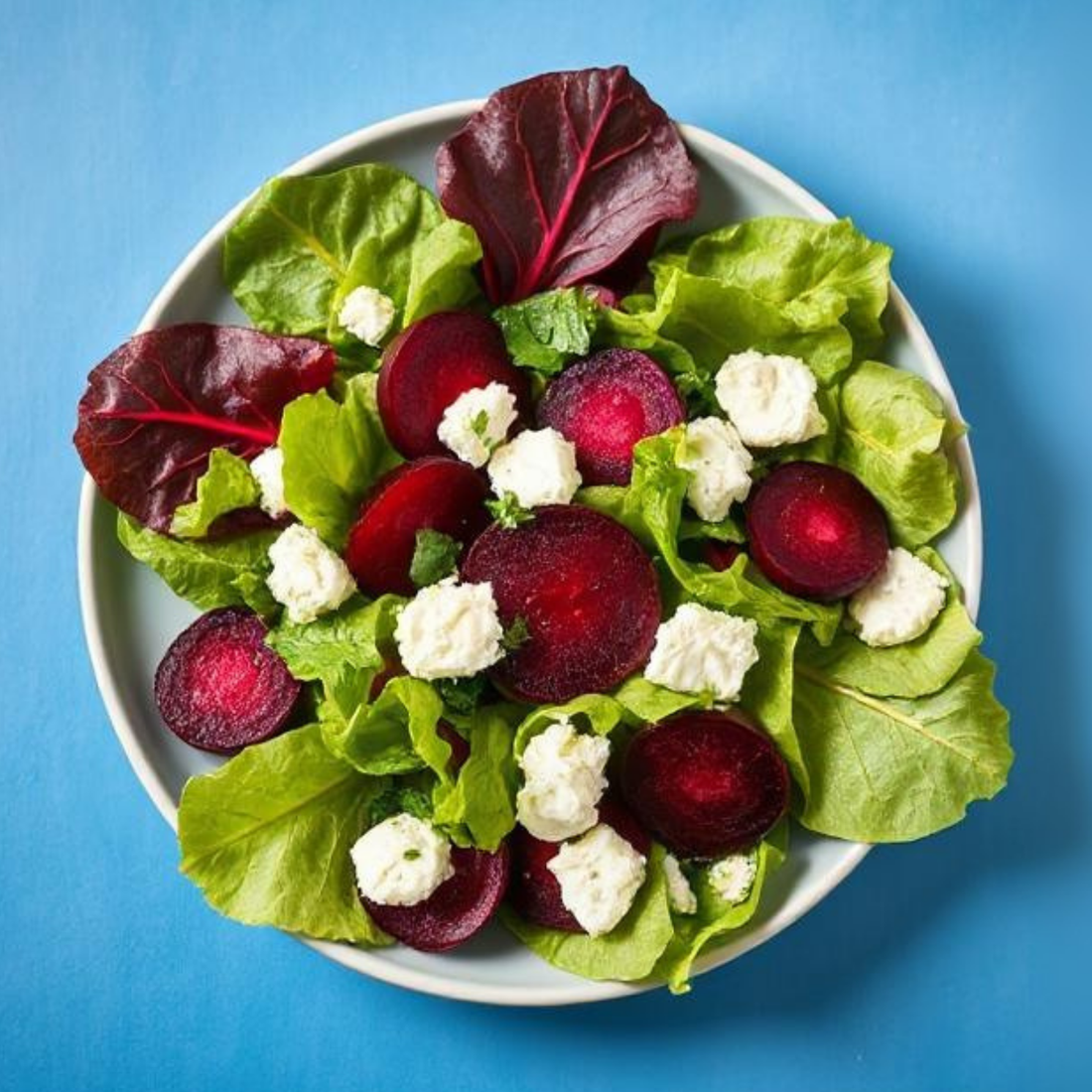 Sliced beetroot salad