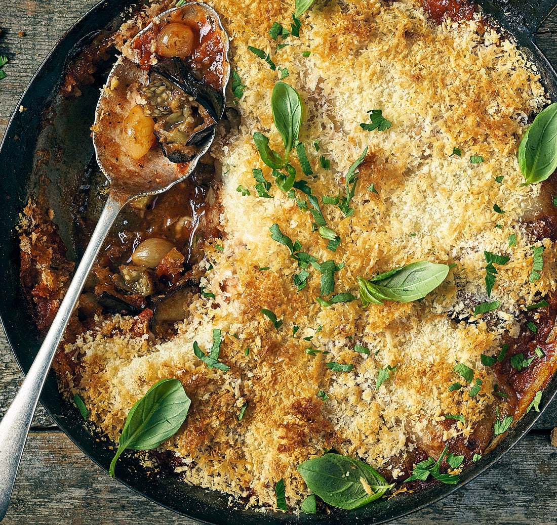 One-Pot Aubergine & Mozzarella Bake