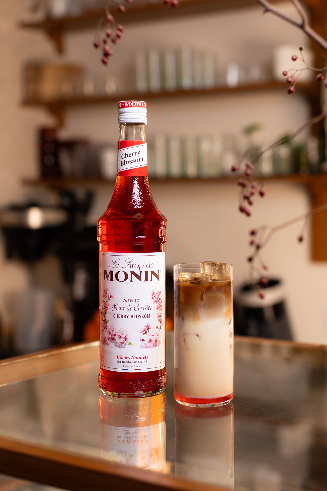 Iced Cherry Blossom Latte