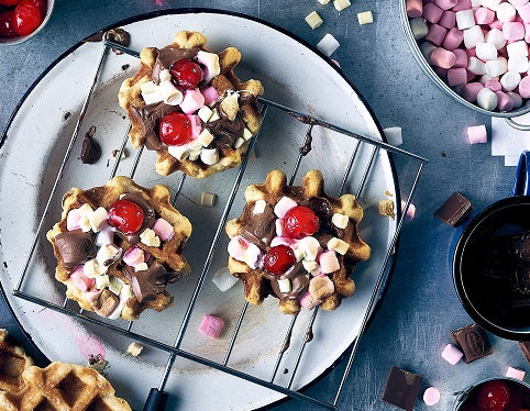 Cherry S’mores Waffles