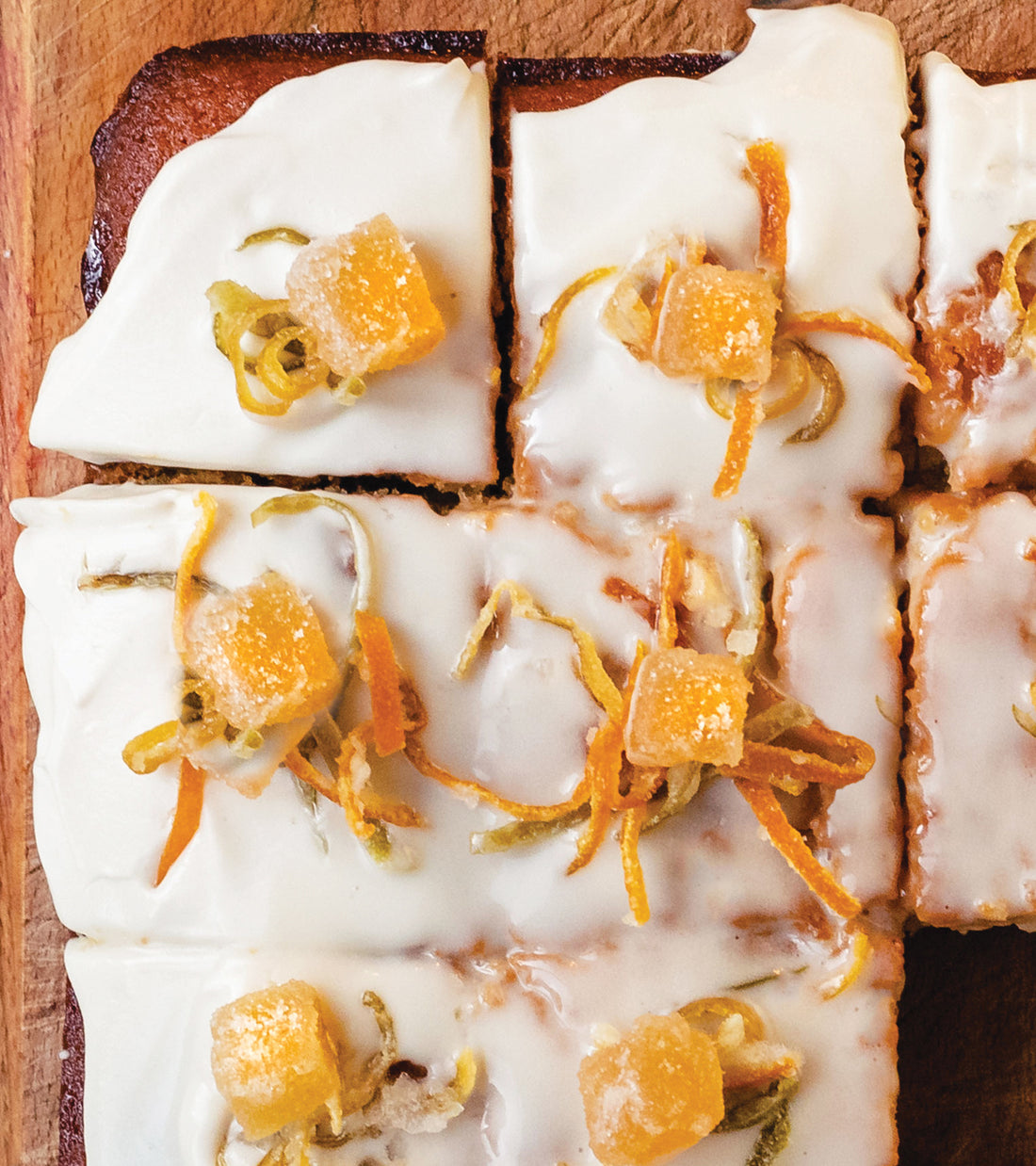Lime, Ginger and Coconut Traybake