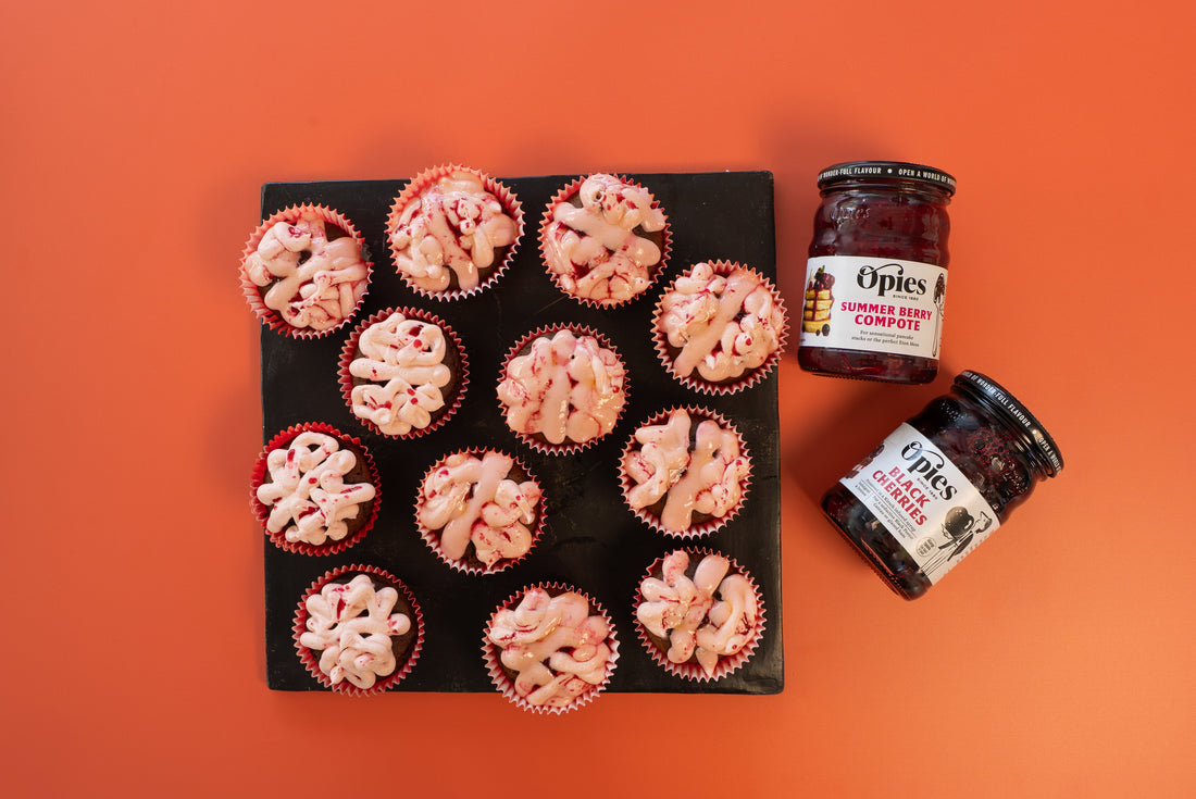 Black Forest “Brain” Cupcakes