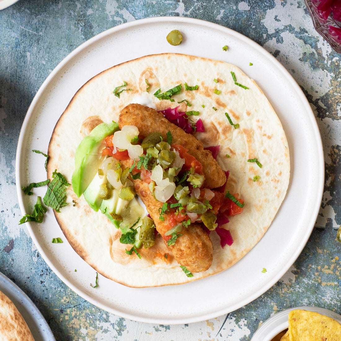 Airfryer Beer Battered Fish Tacos
