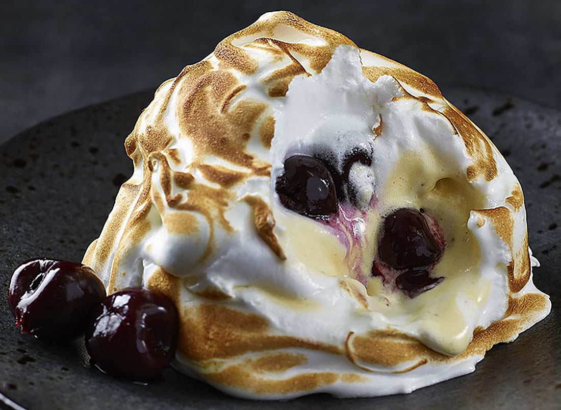 Individual Alaskan Bomb with Cherries in Kirsch