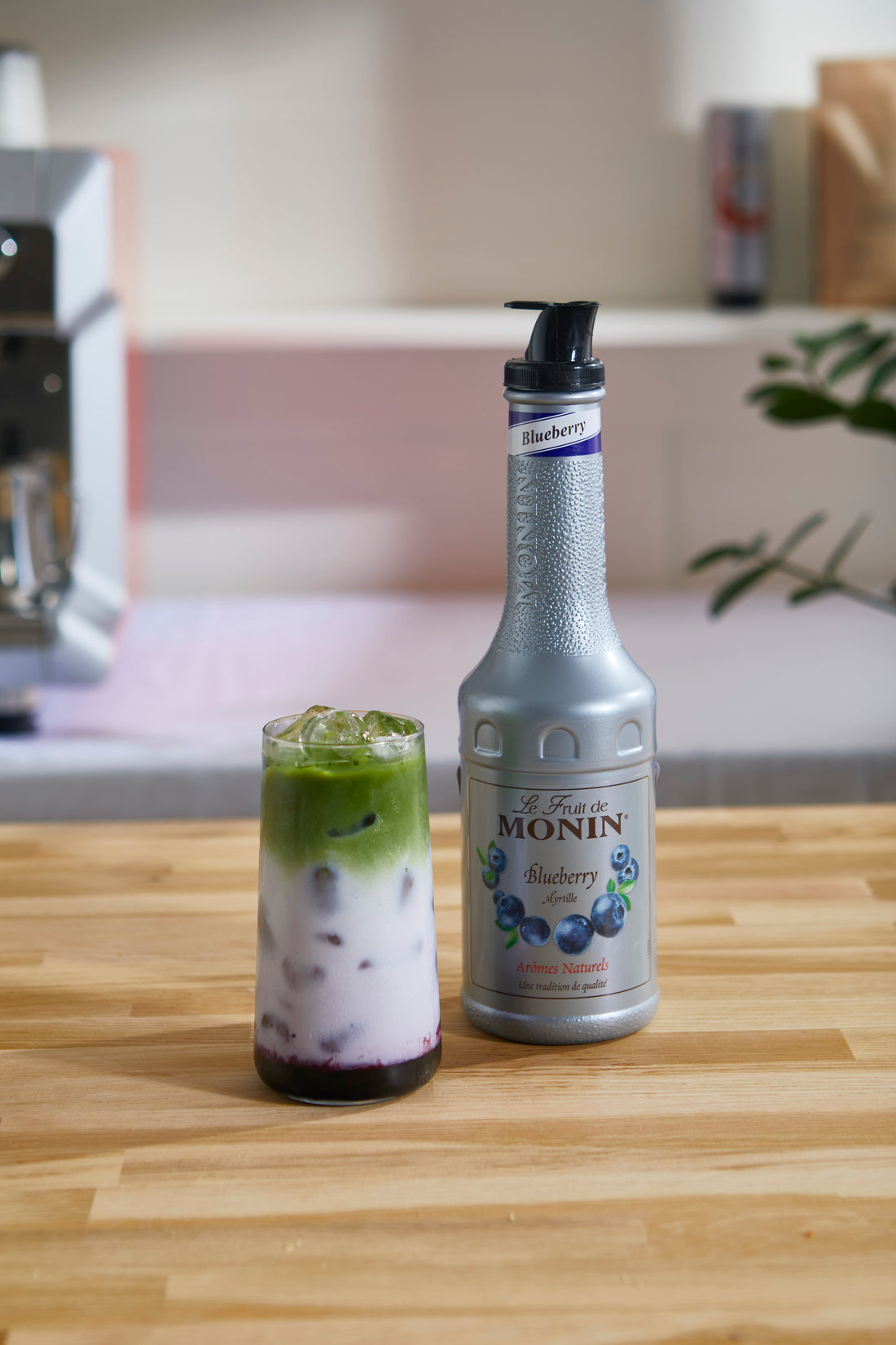 Blueberry Iced Matcha