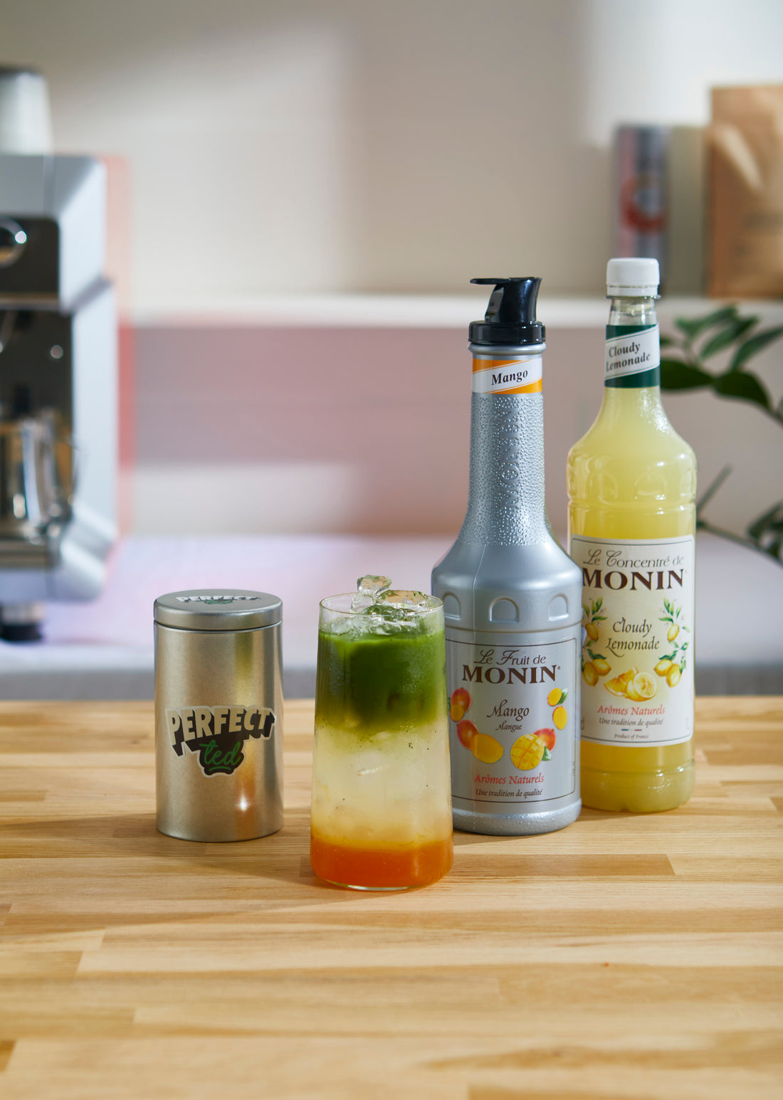Mango Lemonade Iced Matcha