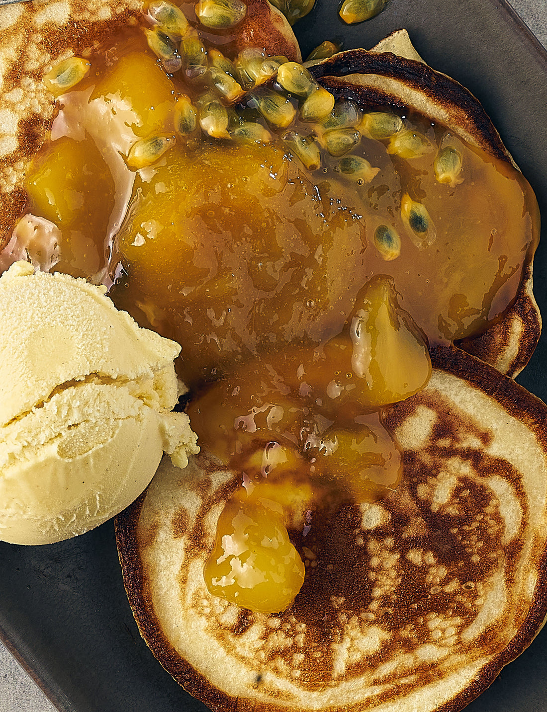 Mango & Passionfruit Pancakes