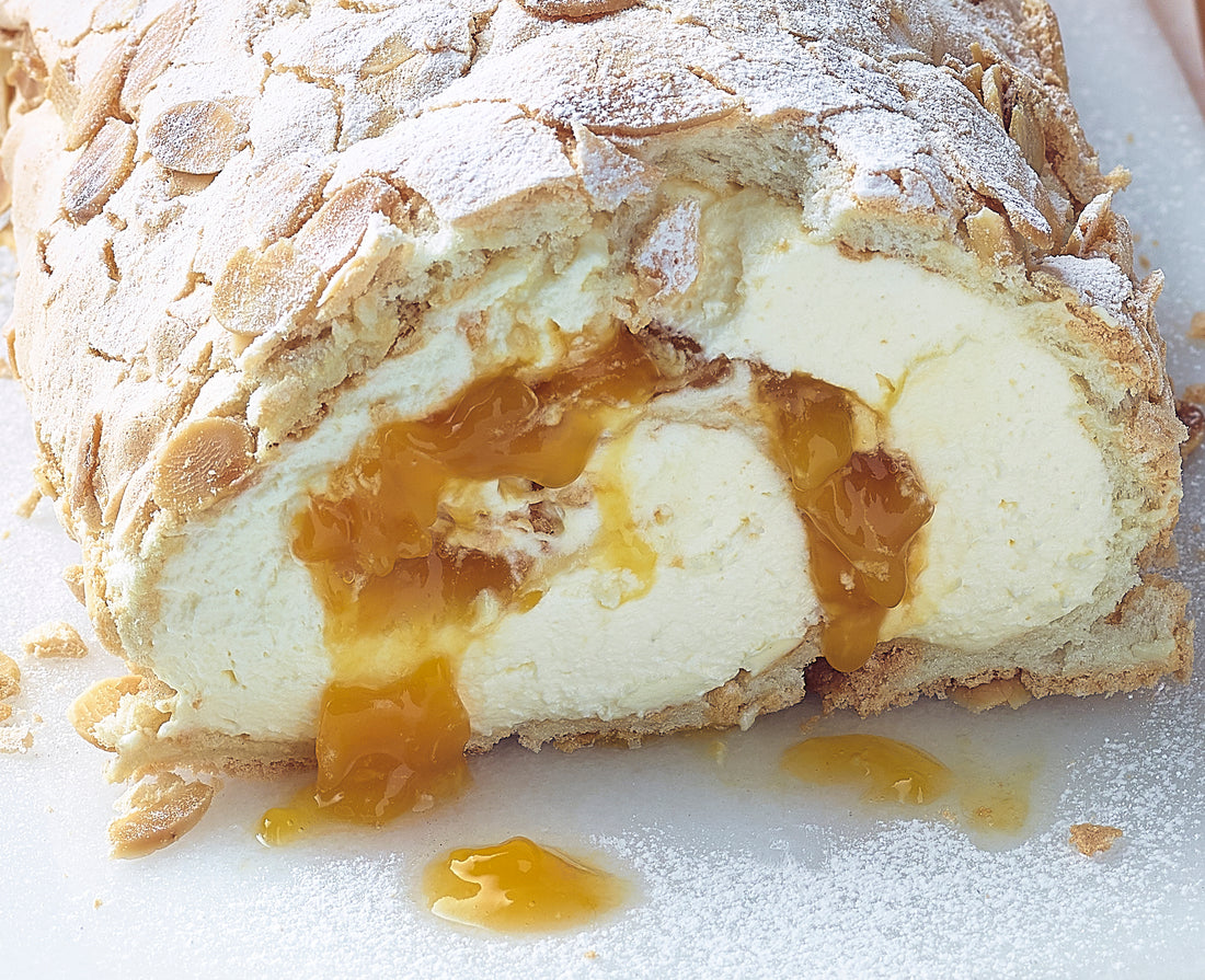 Mango and Passion fruit Roulade