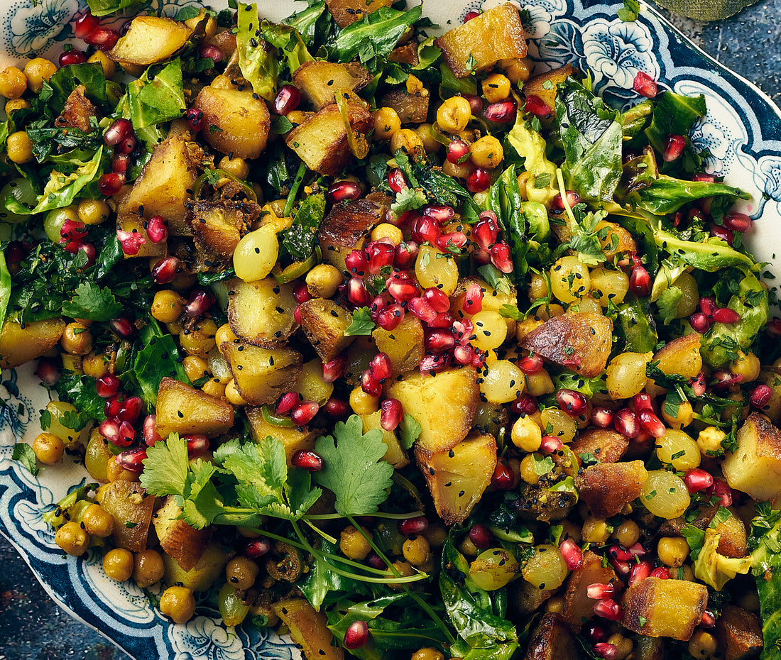 Vegan Bombay Potato Tray Bake