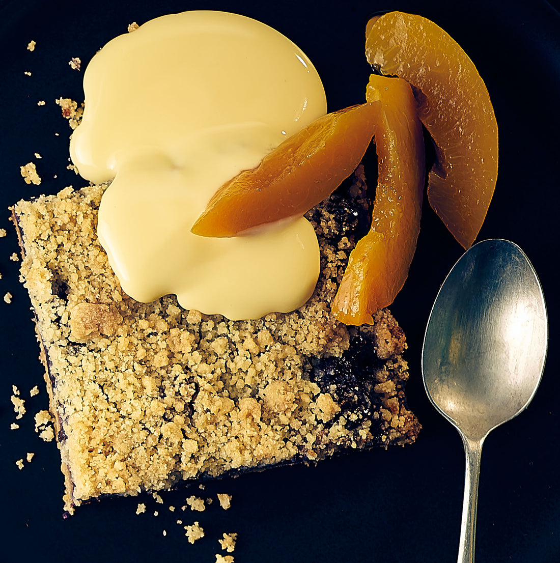 Peach & Blueberry Crumble Squares