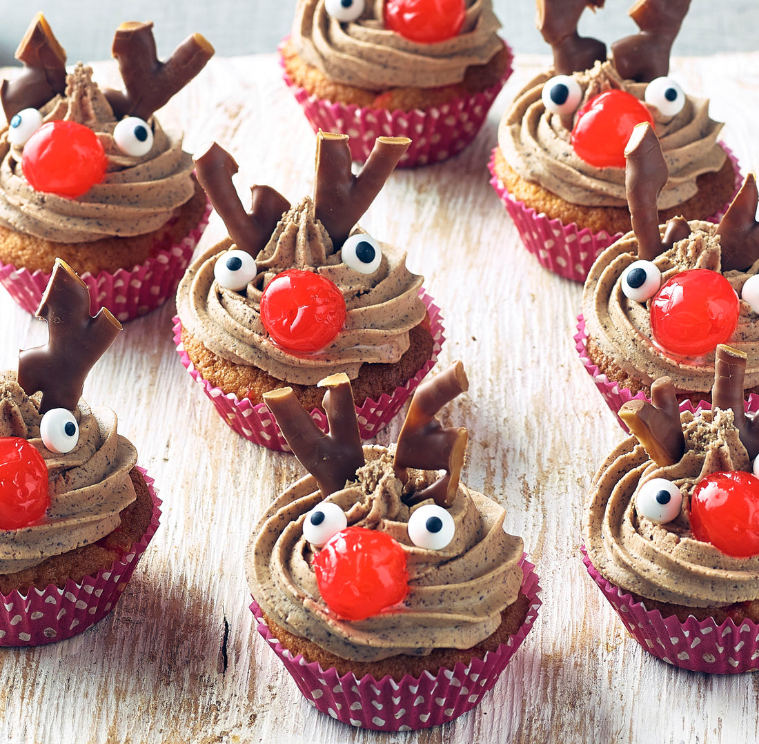 Rudolph Chocolate Fairy Cakes