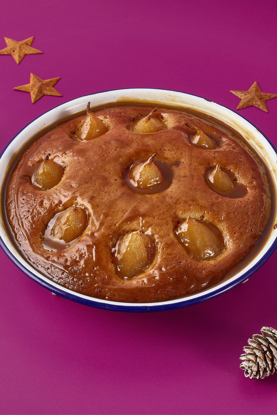 Indulgent Sticky Toffee Pear Pudding with Amaretto Caramel Sauce