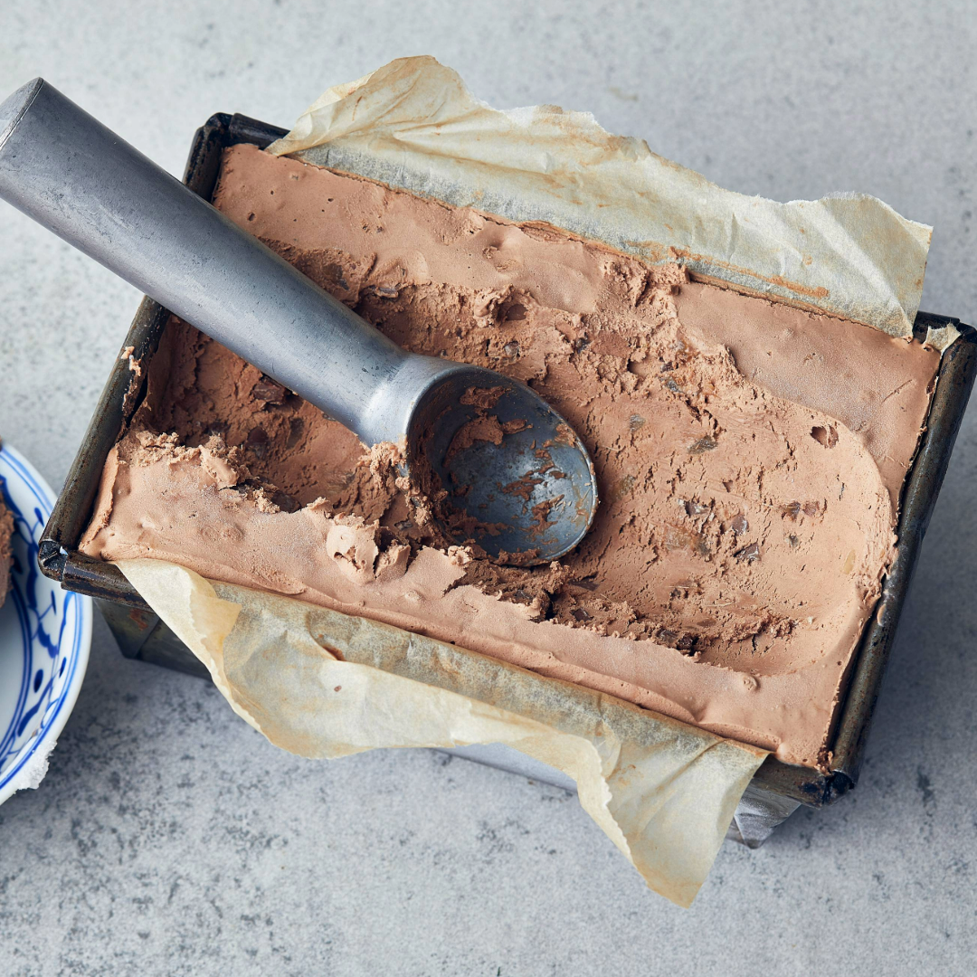 No Churn Chocolate & Ginger Ice Cream