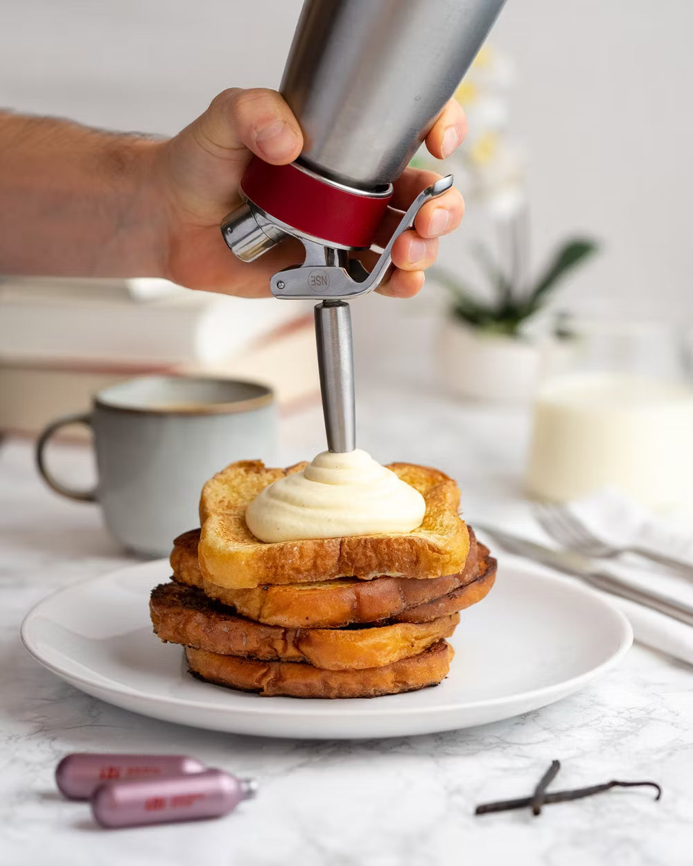 French Toast with Vanilla Cream