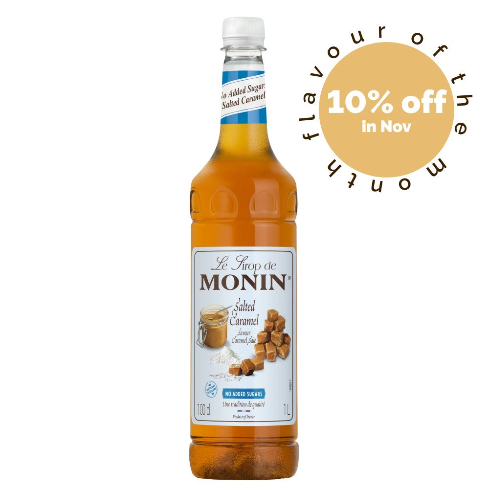 MONIN Salted Caramel No Added Sugar Syrup
