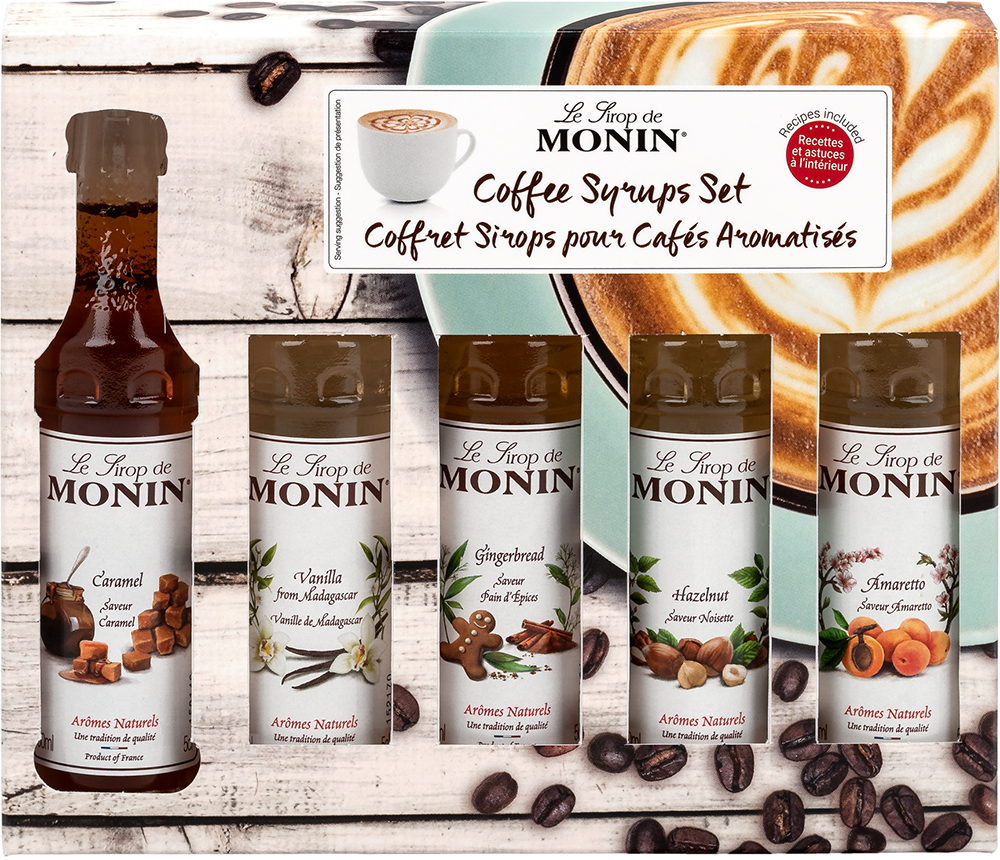 MONIN Coffee Syrup Gift Set 5x5cl