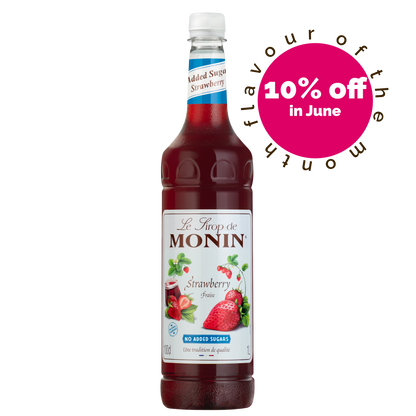 MONIN Strawberry No Added Sugar Syrup
