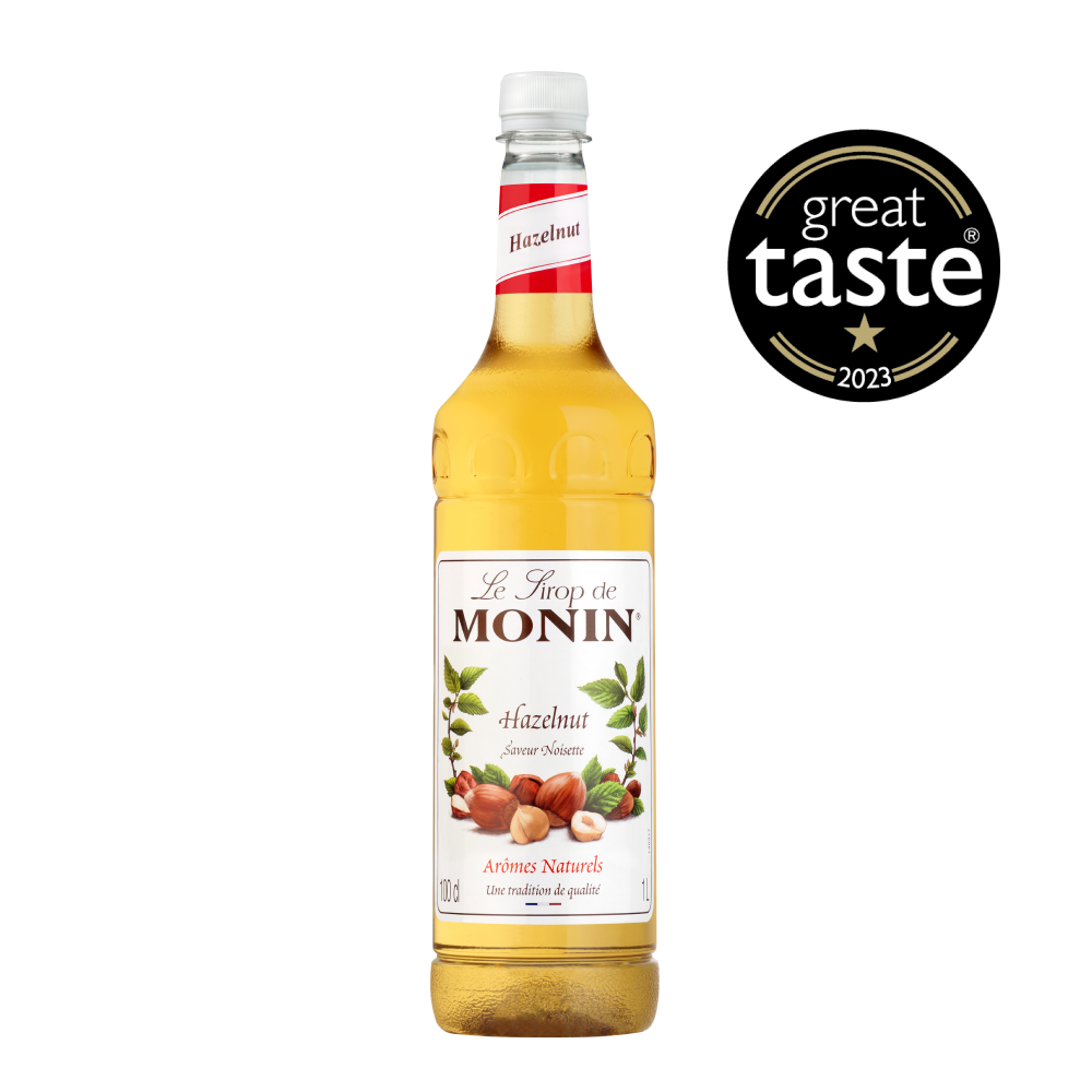 Buy MONIN Hazelnut syrup. It delivers the indulgent taste of Hazelnut with an aroma of almond and vanilla.