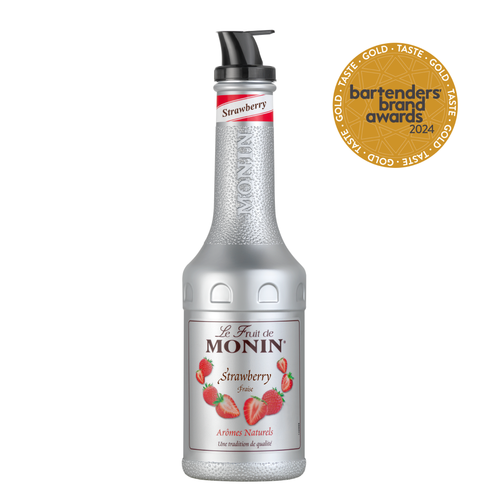 Buy MONIN Strawberry Fruit Mixes. It is perfect for use in lemonades, iced teas, frappes, cocktails & mocktails.