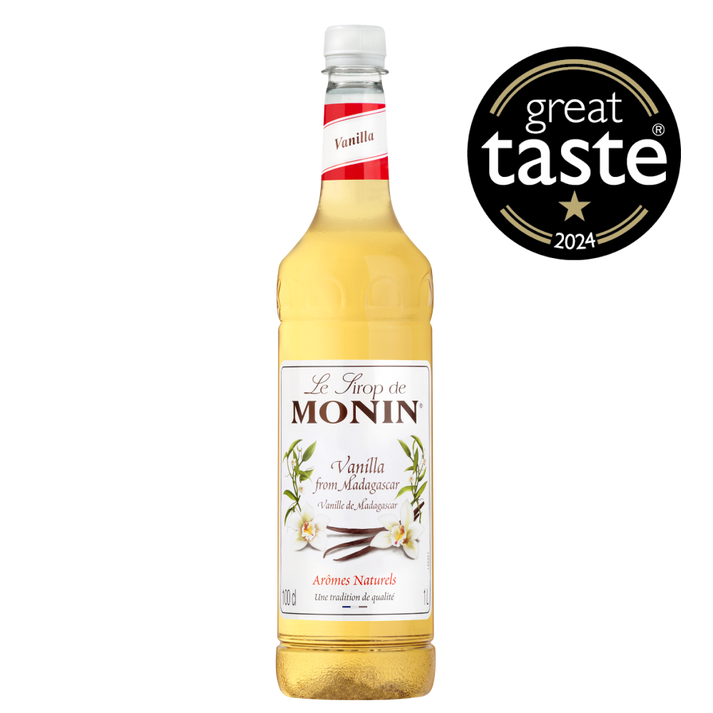Buy MONIN Vanilla syrup. The famously smooth flavour comes from select Madagascan Vanilla beans.