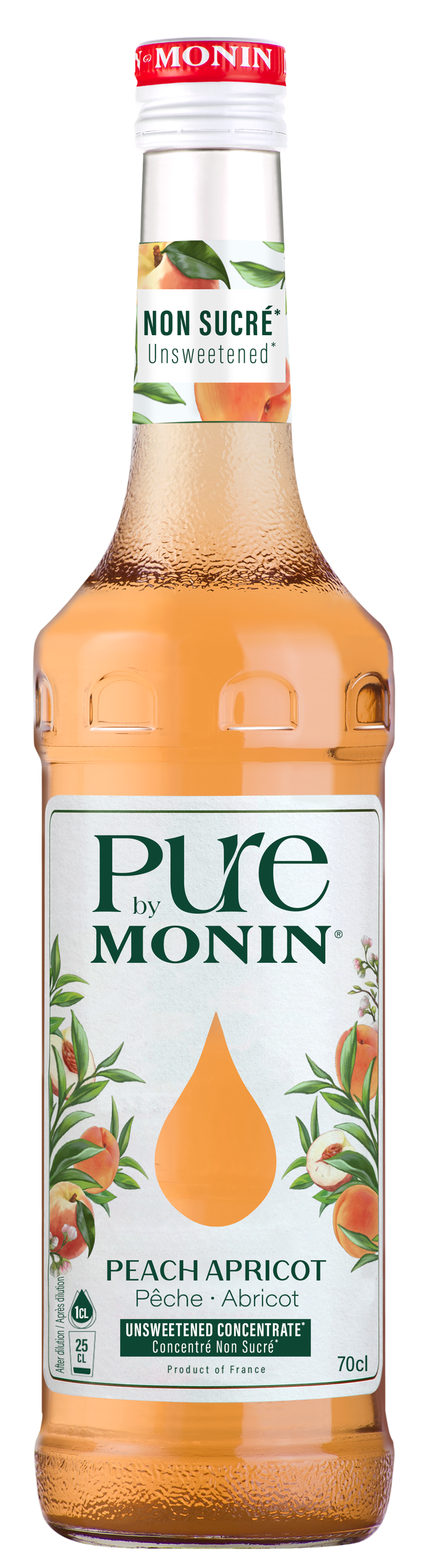 PURE by MONIN Peach Apricot sugar-free concentrate