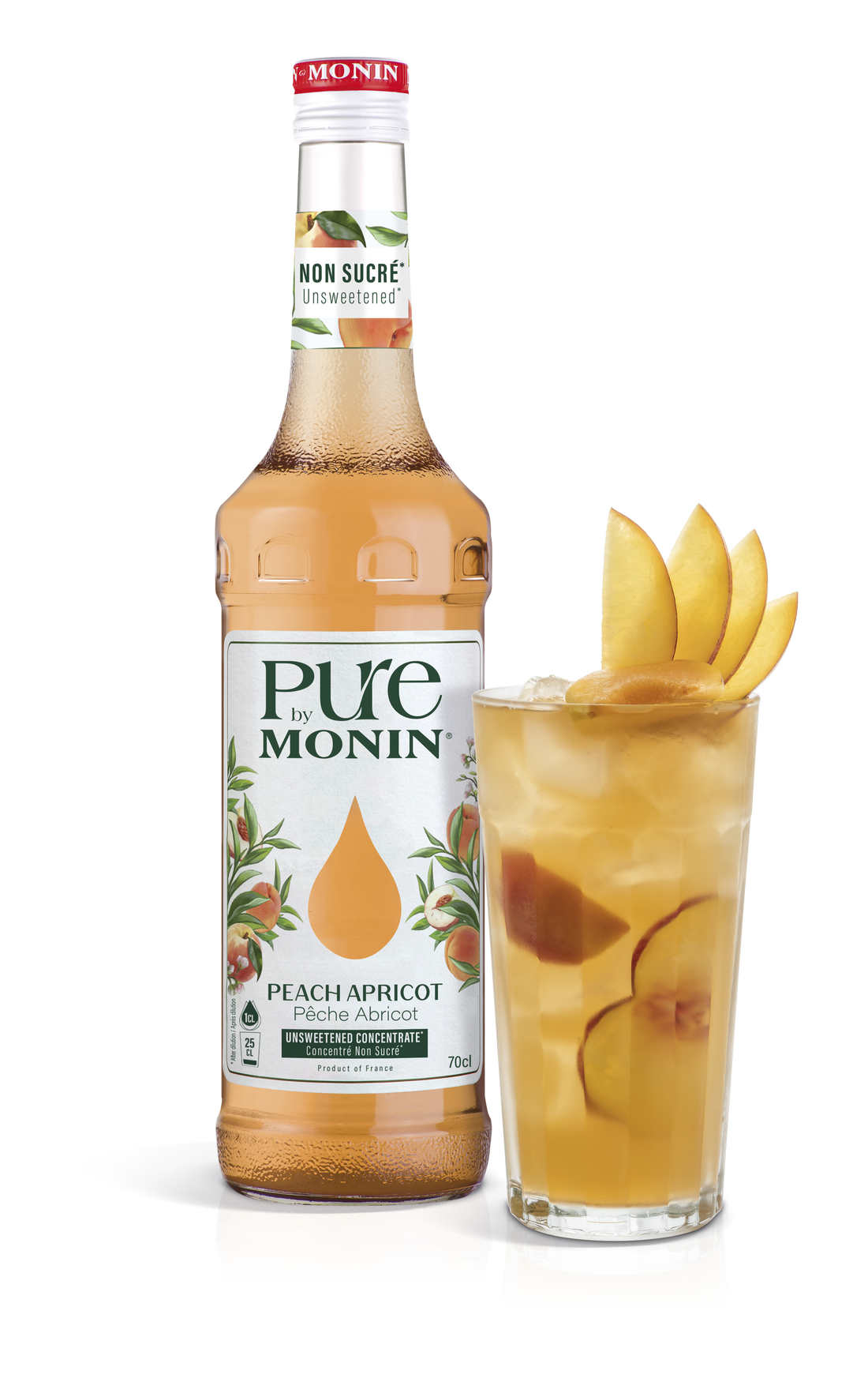 PURE by MONIN Peach Apricot sugar-free concentrate