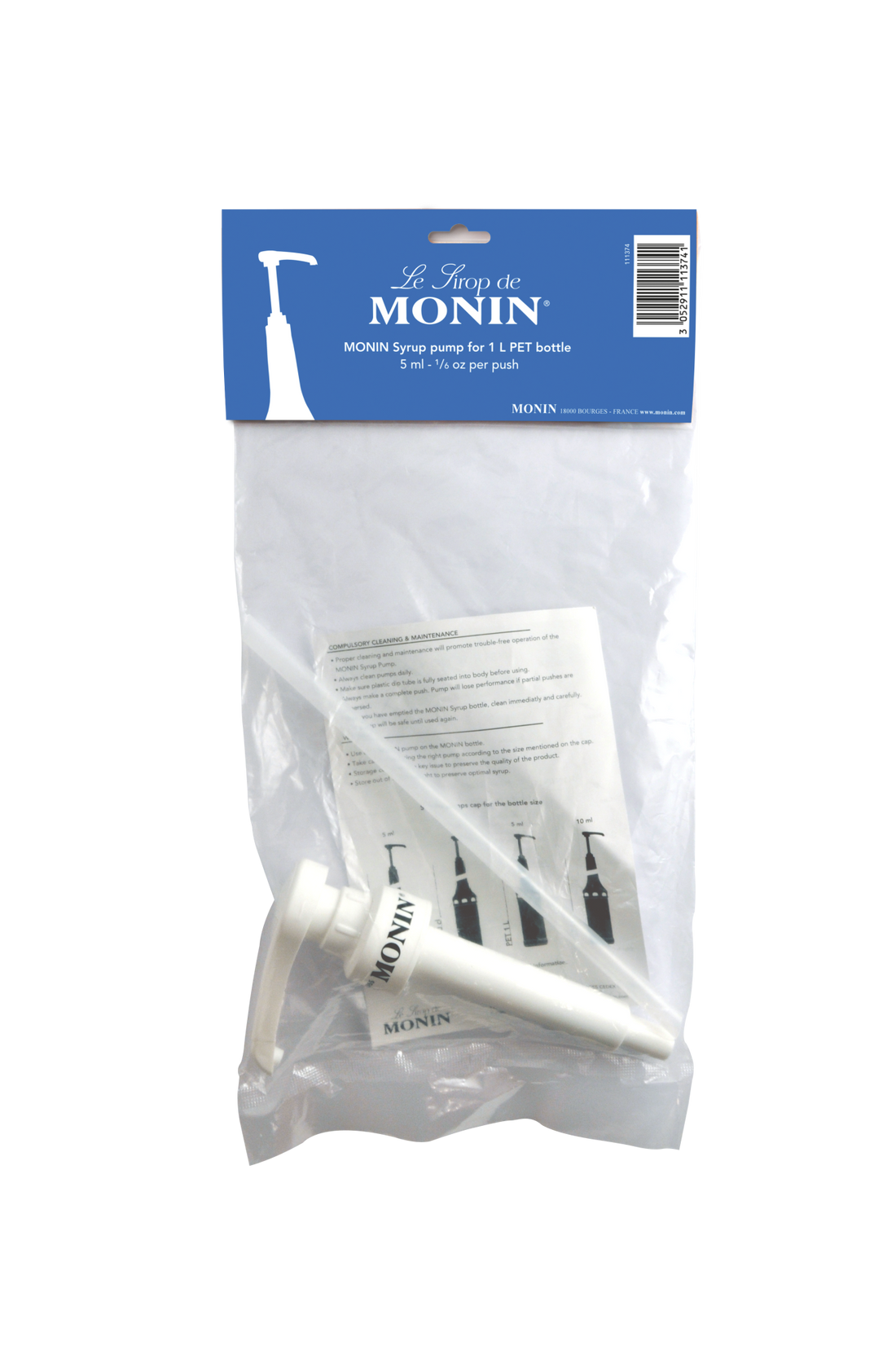 Buy MONIN 5ml Pump for 1 Litre PET bottle. It Comes with assembly and care instructions.