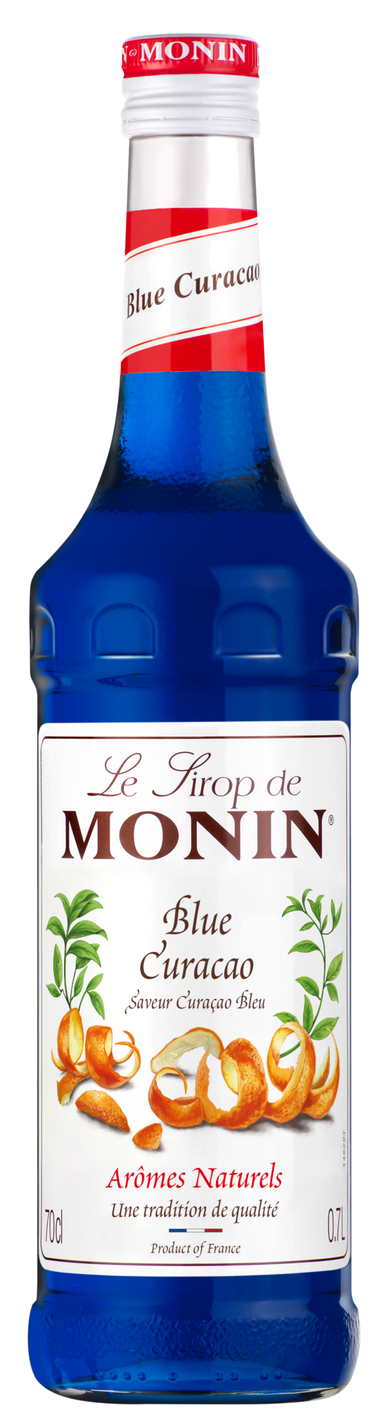 Buy MONIN Blue Curacao Syrup. It captures the rich, zesty notes of orange peel with an memorable blue colour.
