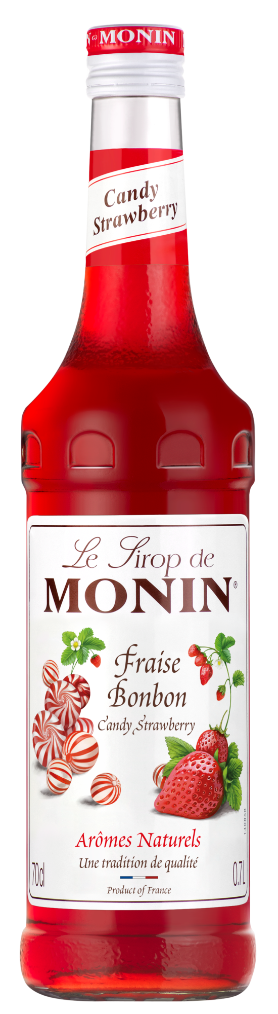 MONIN Premium Strawberry Candy Syrup 700 ml