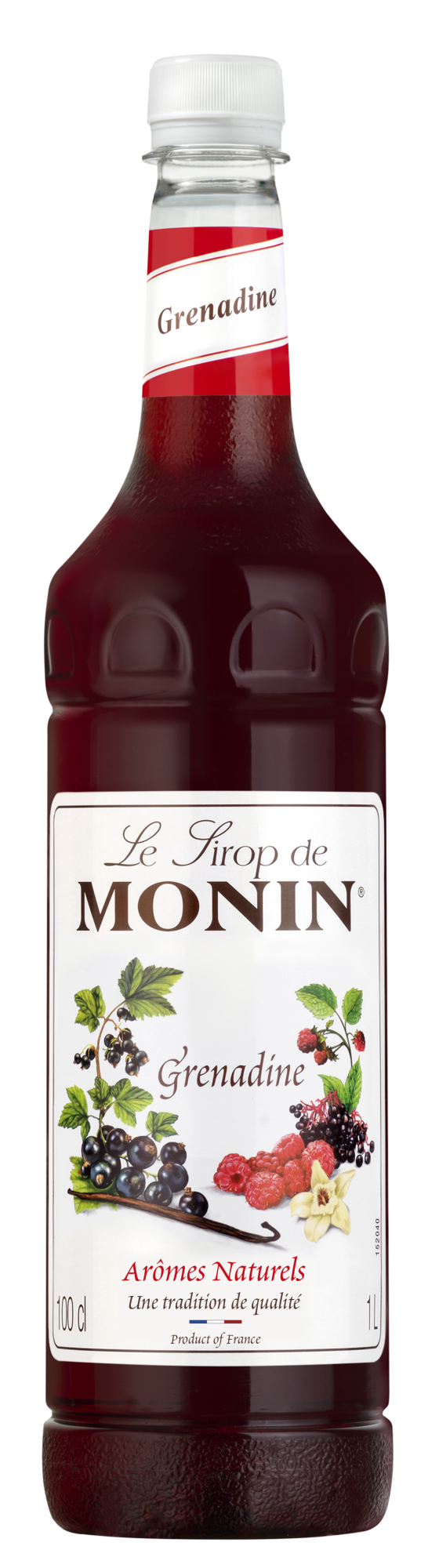 Buy MONIN Grenadine Syrup. It is made from a mixture of mixed berry juice including raspberries and blackcurrants.