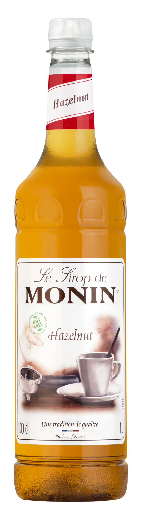MONIN Premium Hazelnut Nut Free Syrup 1L