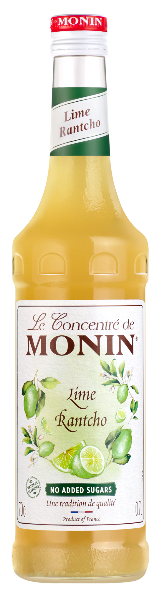Buy MONIN Lime Rantcho concentrate syrup. It is a fantastic alterative to fresh lime juice.