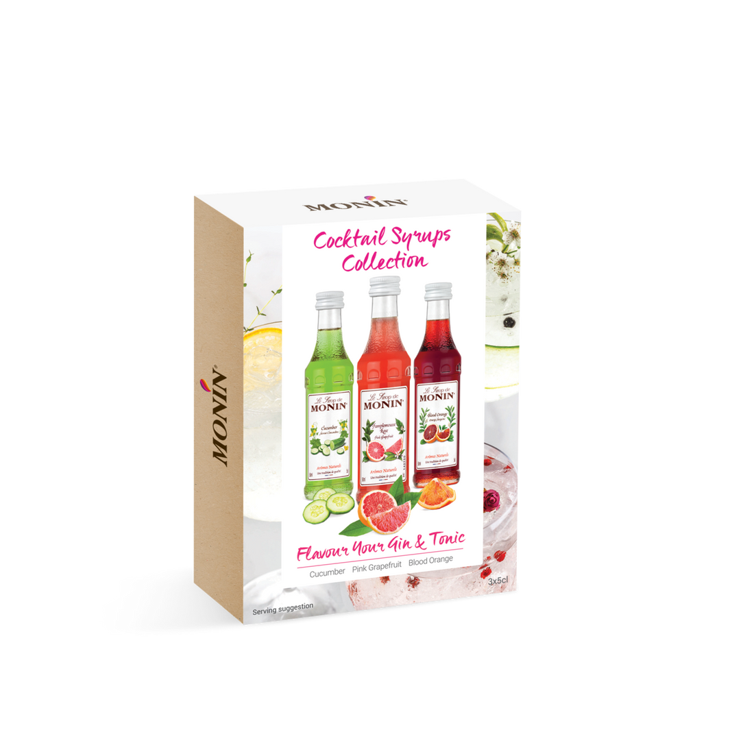 Buy MONIN Cocktail Syrup Gift Set.  It is perfect for flavouring Cocktails and Mocktails, but also - cold or hot teas.
