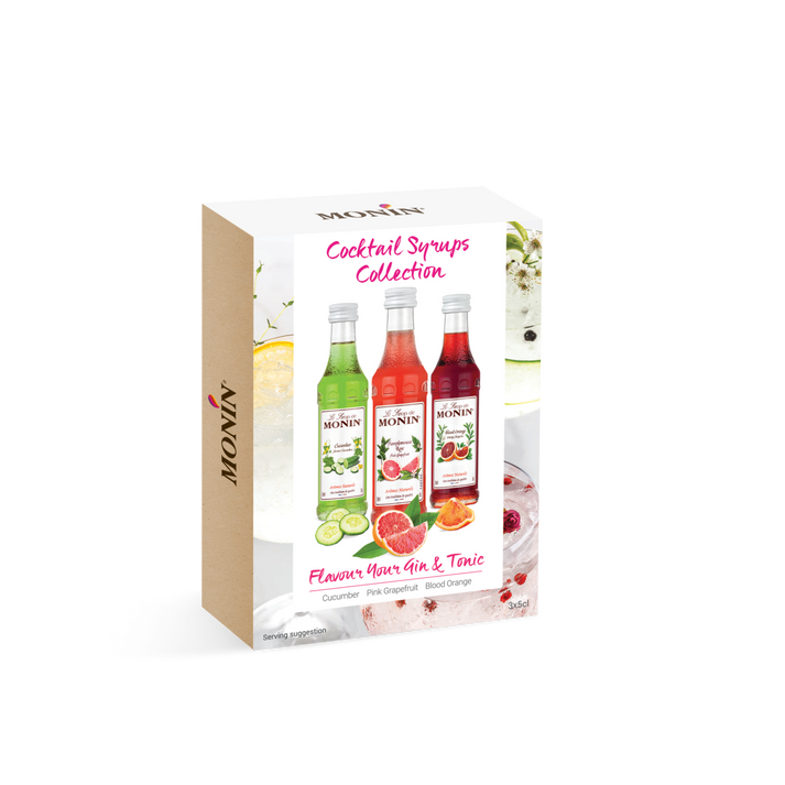 Buy MONIN Cocktail Syrup Gift Set.  It is perfect for flavouring Cocktails and Mocktails, but also - cold or hot teas.