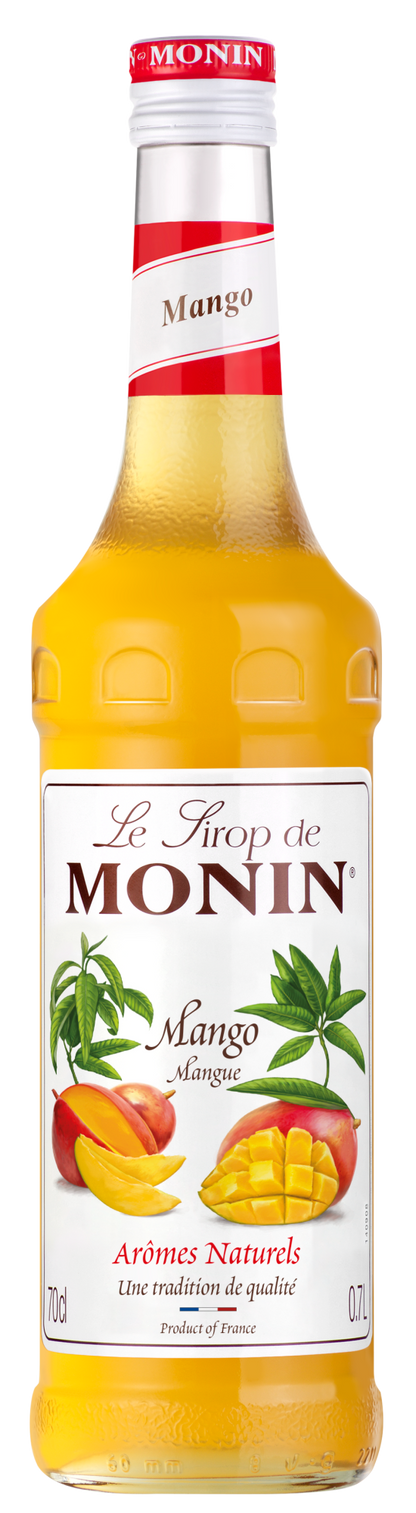 Buy MONIN Mango Syrup. This syrup can be used in lemonades, iced teas, frappes, cocktails and mocktails